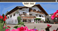 Desktop Screenshot of gasthof-anich.com