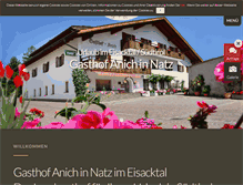 Tablet Screenshot of gasthof-anich.com